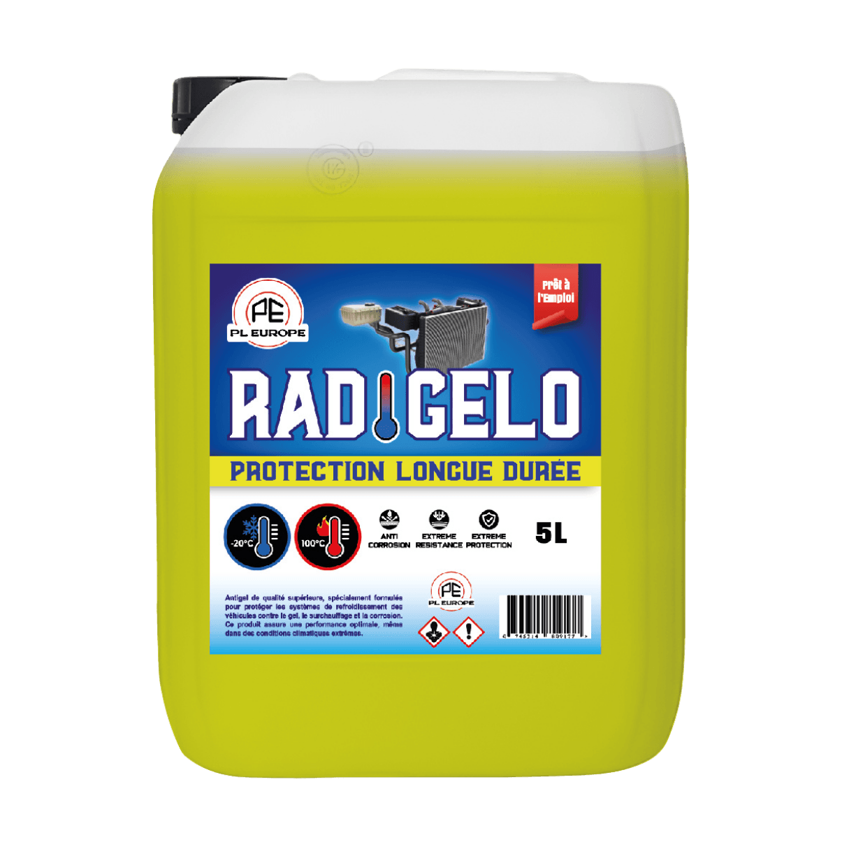 RADIGELO Jaune - Antigel & Refroidissement (-20°C / +100°C)